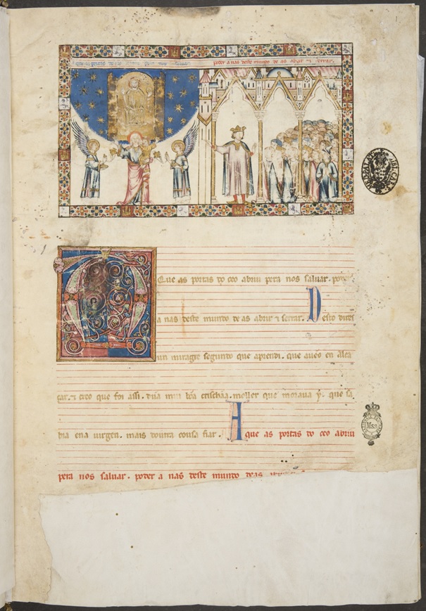 Fig. 2: Cantigas de Santa María,  Códice de Florencia, BNCF Ms. BR 20, f. 1r. © BNCF.